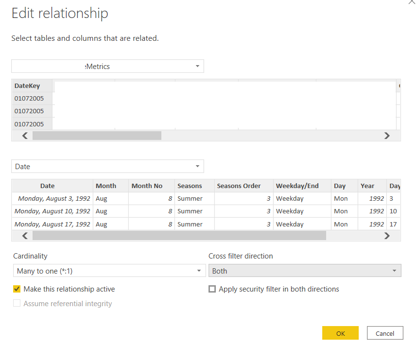 Power BI when to (Possibly) use a Bi Directional Filter in your data model  – Debbies Microsoft Power BI, SQL and Azure Blog